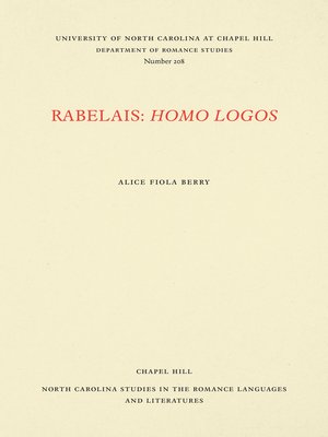 cover image of Rabelais